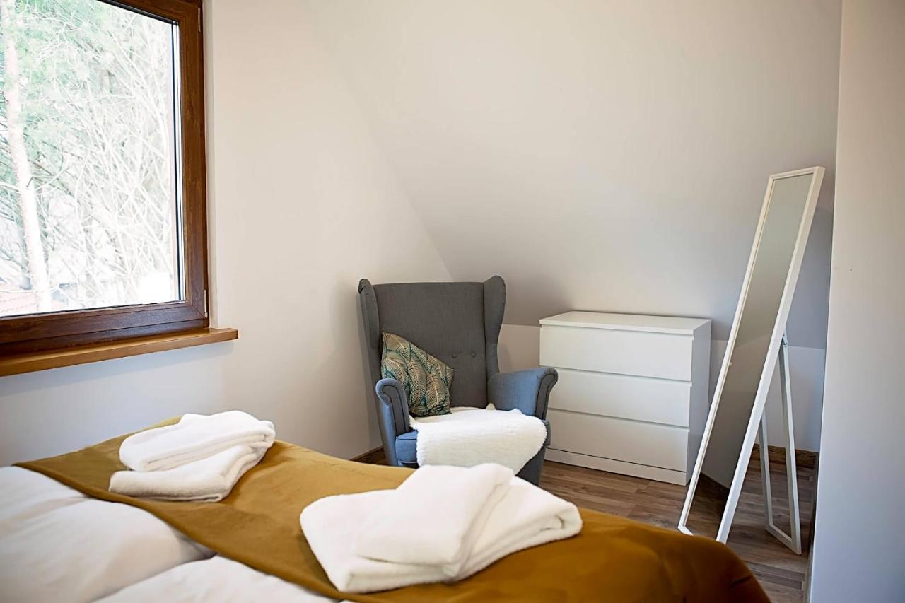 Lesna Osada Na Kaszubach - Drewniane Domy Na Wynajem Bartoszylas Exteriör bild