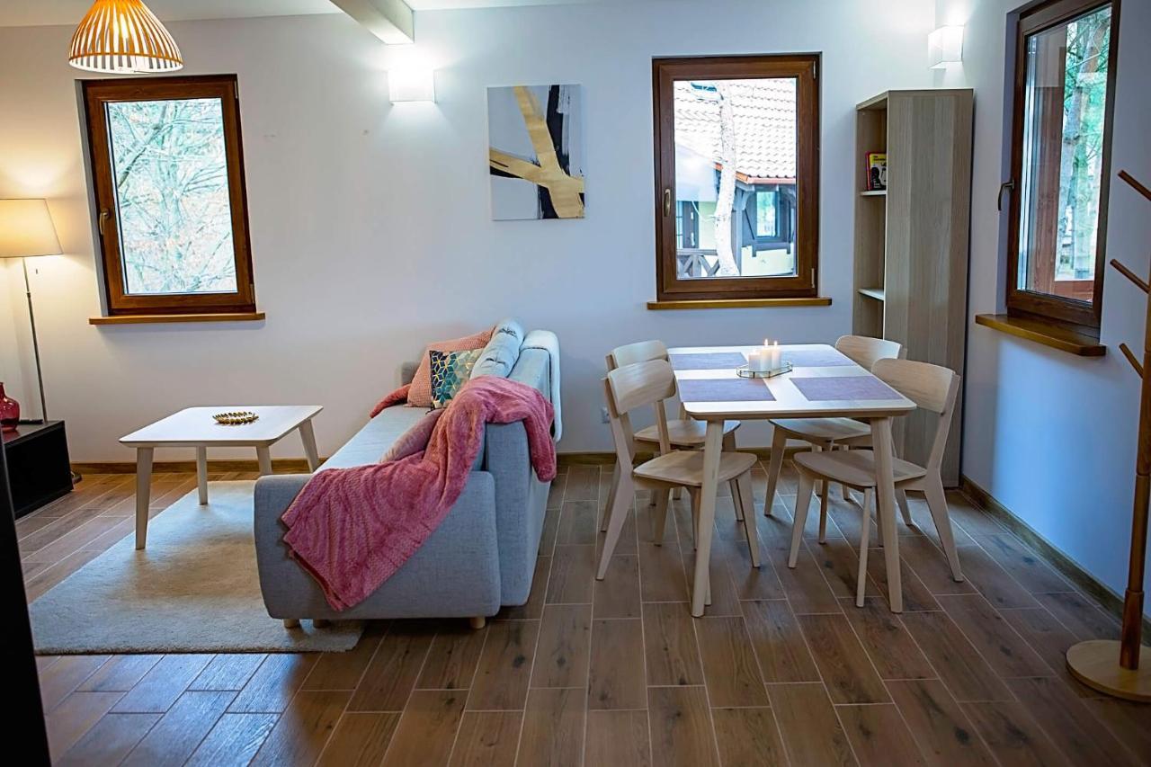 Lesna Osada Na Kaszubach - Drewniane Domy Na Wynajem Bartoszylas Exteriör bild
