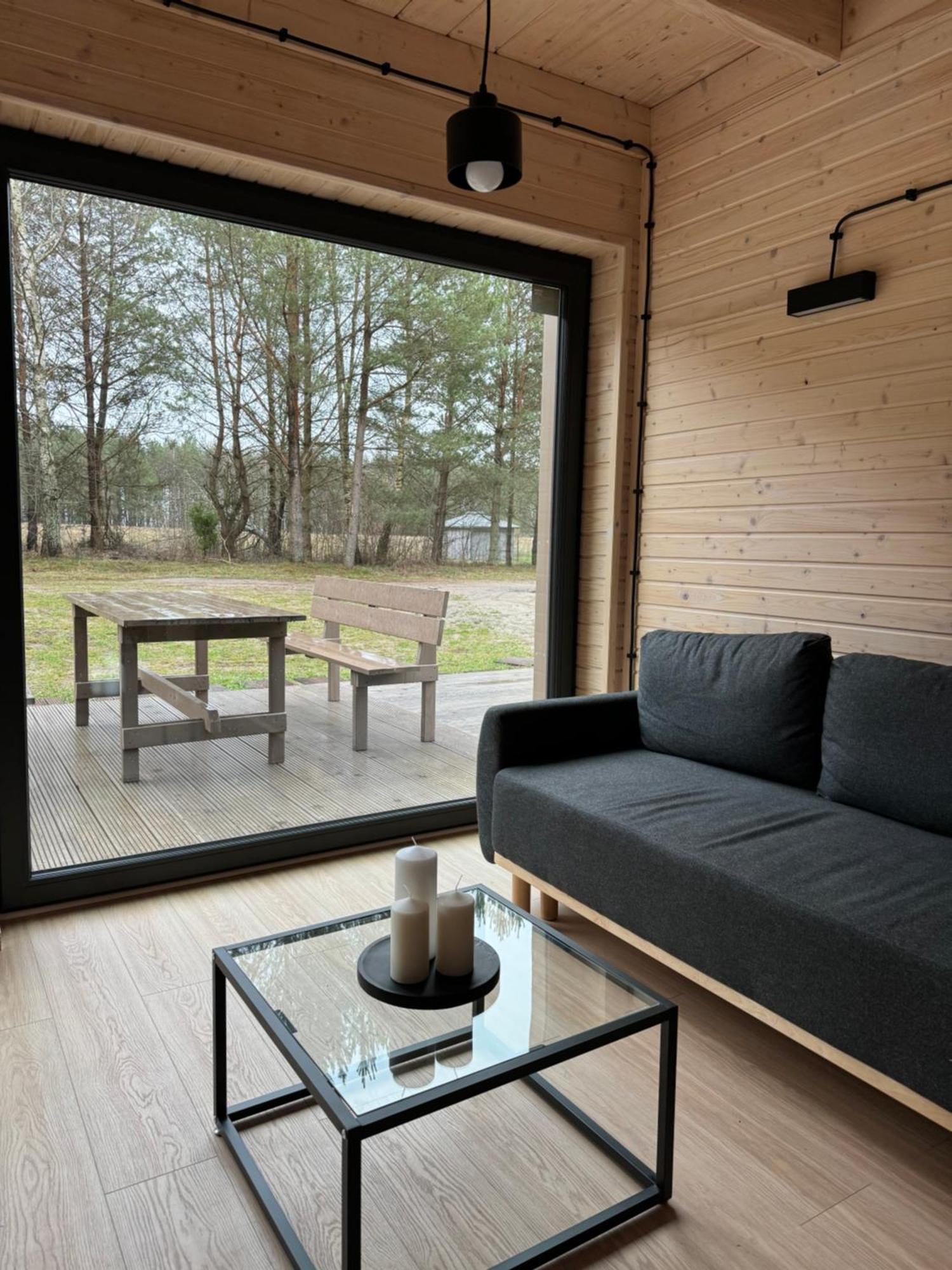 Lesna Osada Na Kaszubach - Drewniane Domy Na Wynajem Bartoszylas Exteriör bild