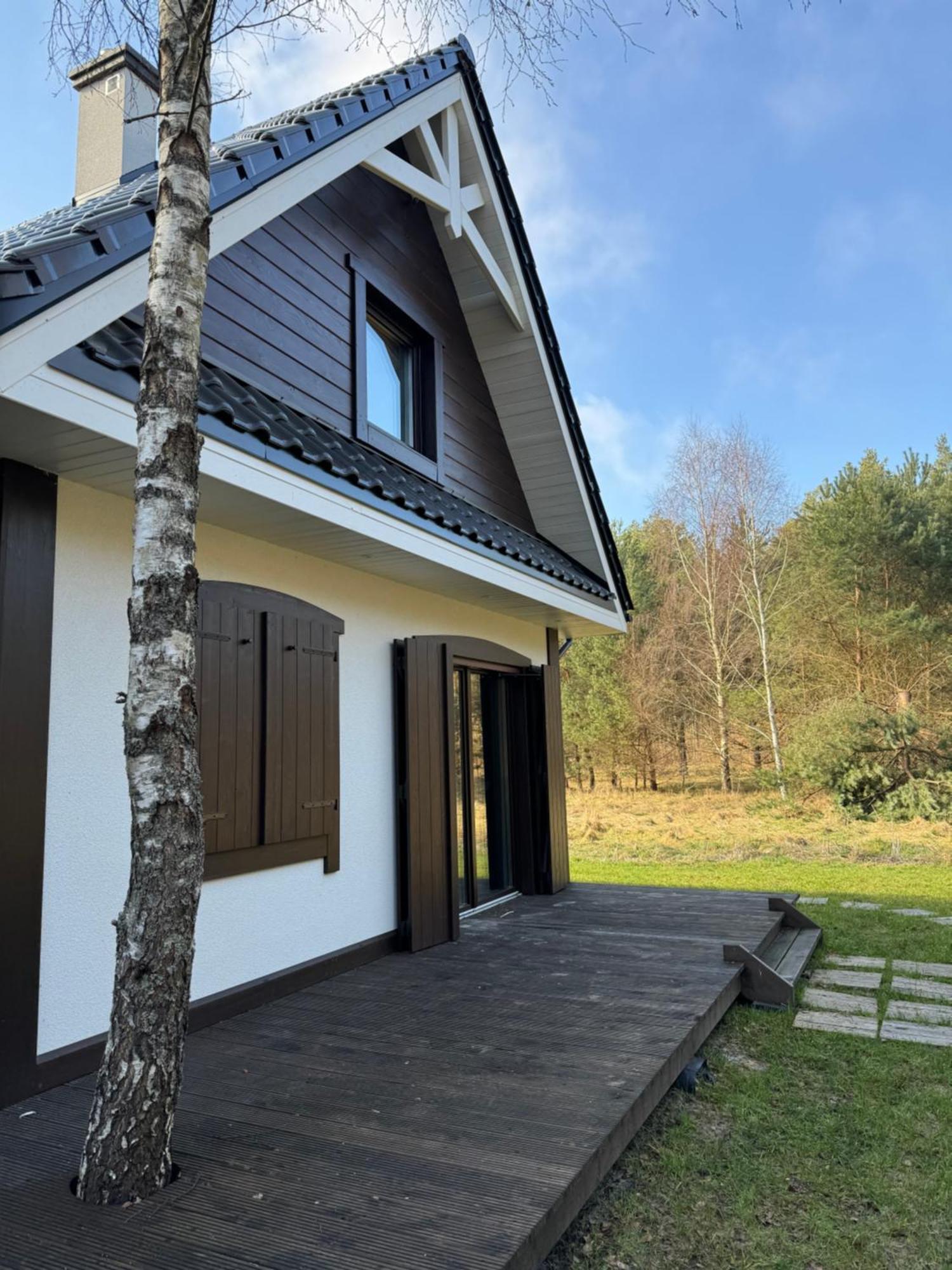 Lesna Osada Na Kaszubach - Drewniane Domy Na Wynajem Bartoszylas Exteriör bild